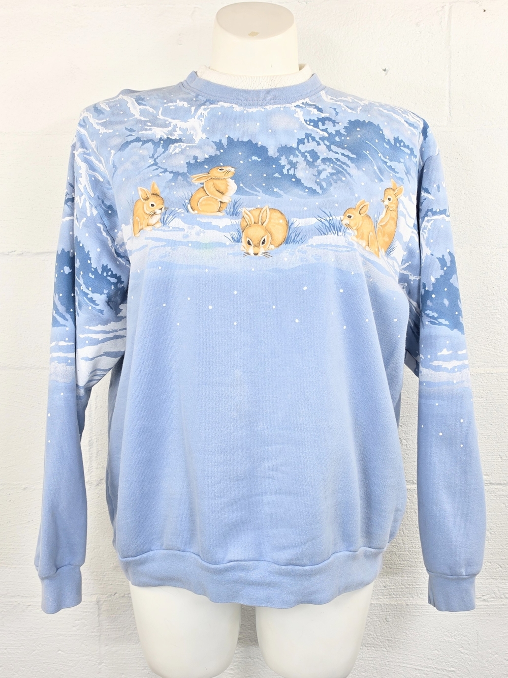 Morning Sun Vintage Bunny All Over Print Sweatshirt